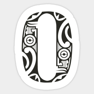 Tribalnumbers Tatto 0 Sticker